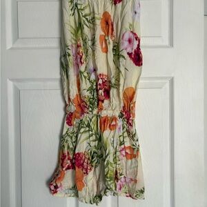 Elegant Floral Cream Jumpsuit